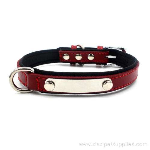 Leather Dog Collar for Dogs COLLARS Opp Bag